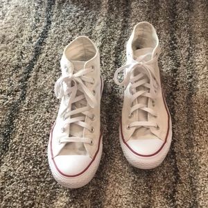 White Hightop Converse